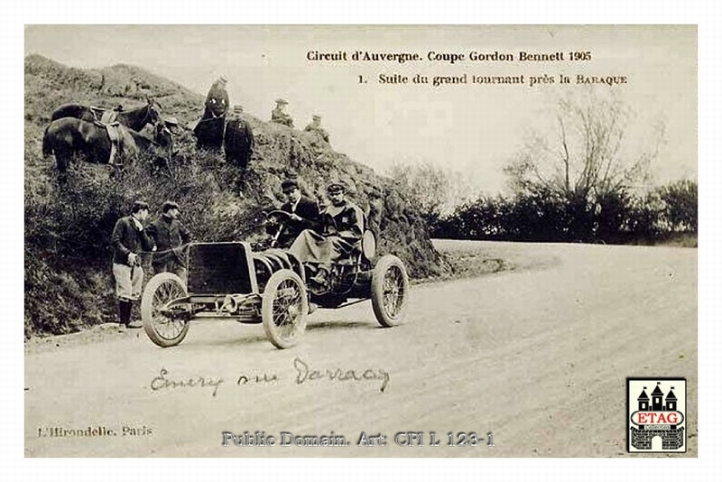 1905 Gordon Bennet Darracq Victor Hemery #8 9th Race