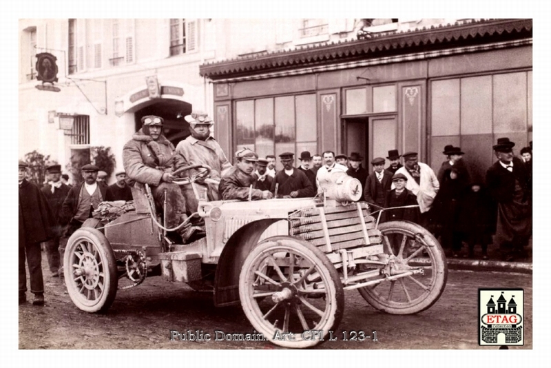 1902 La Turbie Panhard Driver? #? Paddock