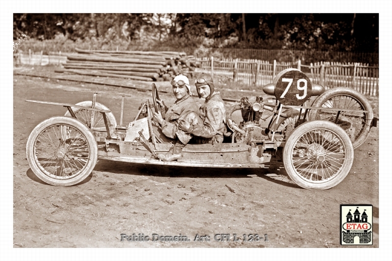 1921 Course Cote Gaillon Elfe Mauve #79 Paddock