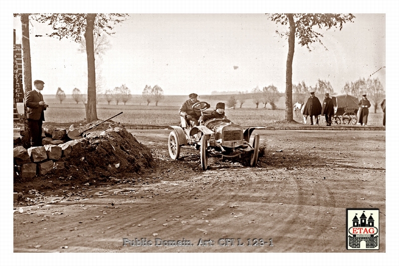 1906 Rambouillet Delage Menard Luca #14 2nd Race1
