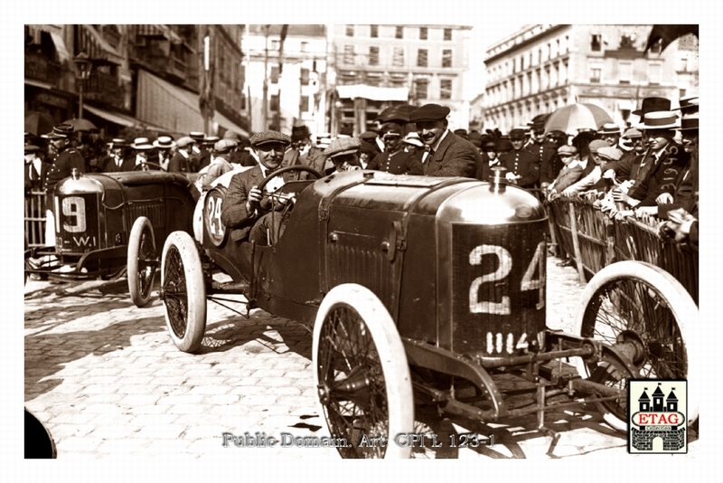 1913 Le Mans Delage Arthur Duray #24 5th Depart