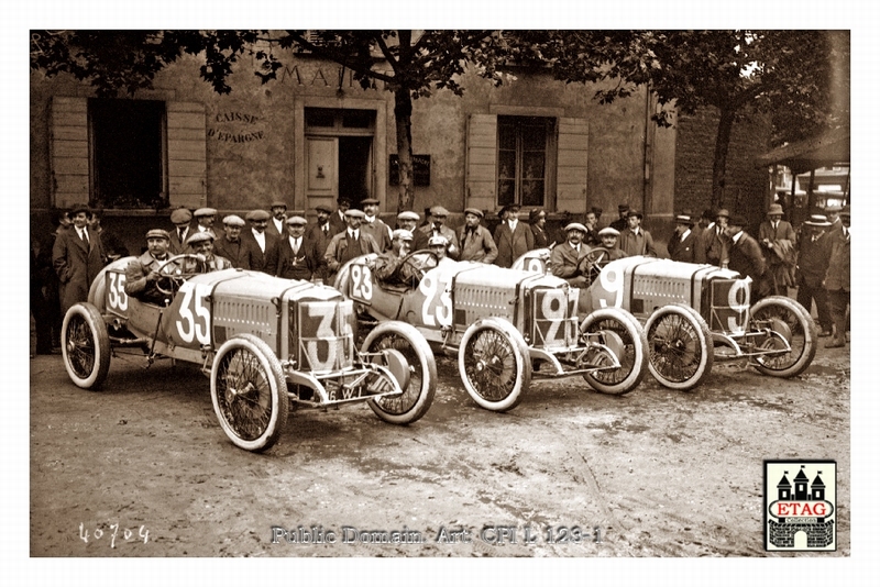 1914 Lyon Delage Guyot #23 Duray #35 Bablot #9