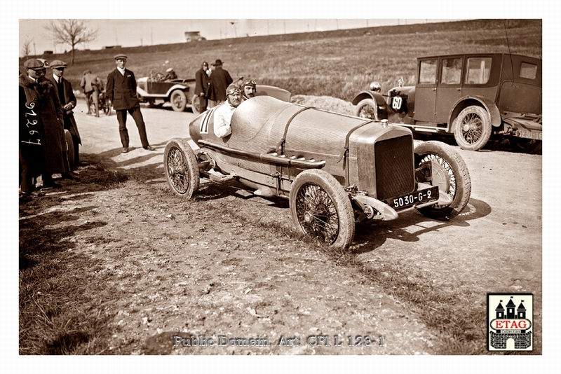 1924 Course Cote Automobile Delage Rene Thomas #71 Paddock