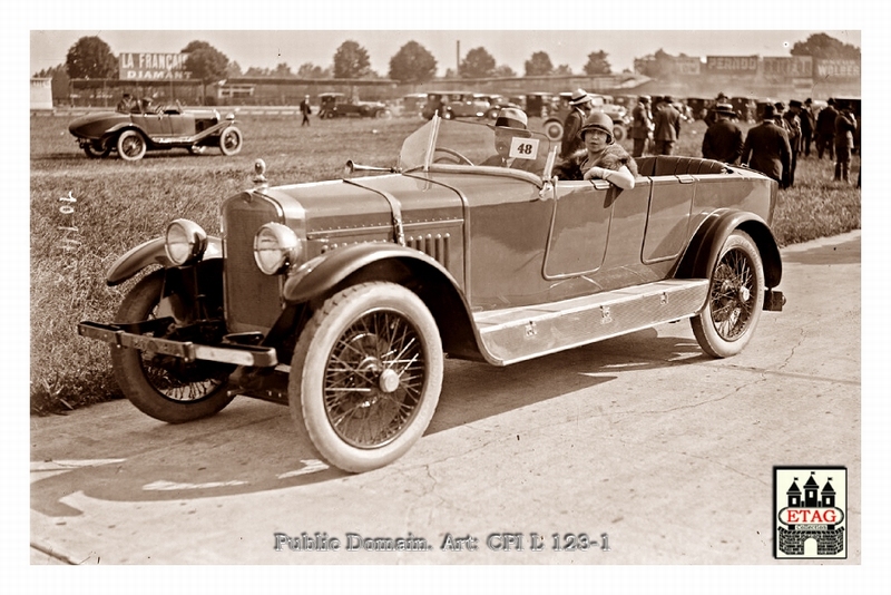 1925 Concours D`Elegance Delage Mme Rheims #48 Paddock