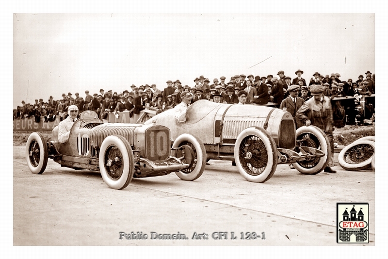 1925 Montlhery Delage Robert Benoist #10 1st Start