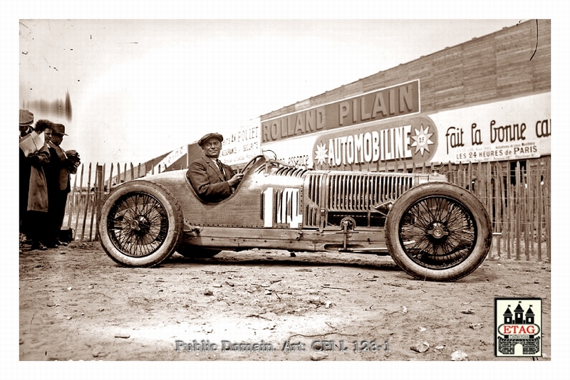 1925 Montlhery Delage Louis Wagner #14 2nd Paddock
