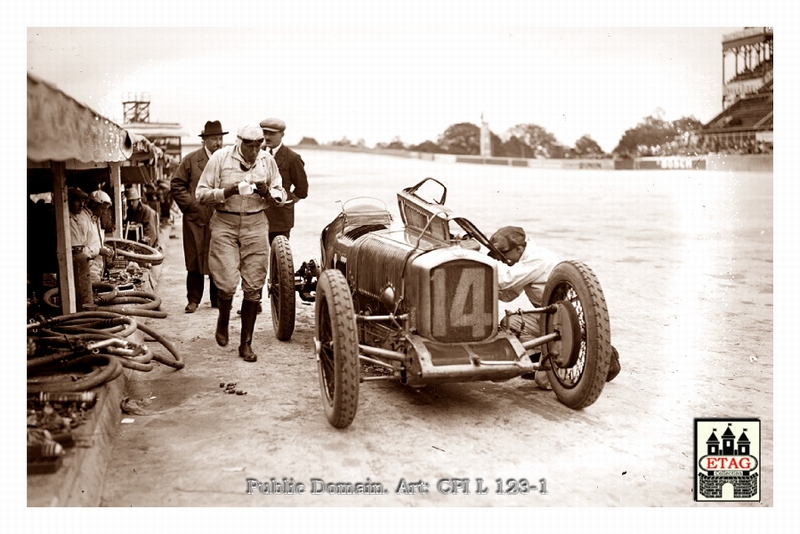 1925 Montlhery Delage Louis Wagner #14 2nd Pitsstop