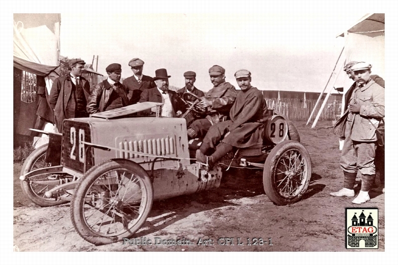 1905 Gordon Bennet Darracq La Touloubre #28 11th Paddock1