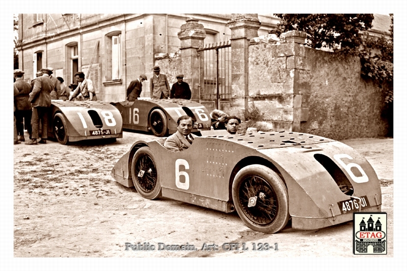 1923 Tours ACF Bugatti Friedrich #6 3th Paddock behind wheel