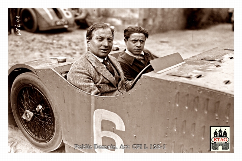1923 Tours ACF Bugatti Friedrich #6 3th Portrait