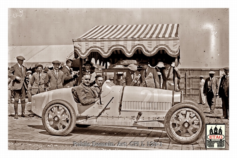 1924 Lyon Bugatti Garnier #21 11th Paddock