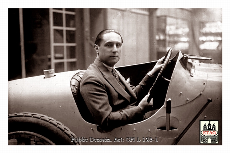 1928 San Sebastian Bugatti Lepori #2 Dsq Portrait