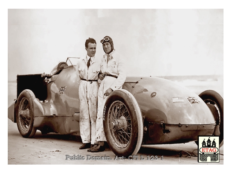 1928 Daytona Beach Bluebird Napier Campbell, Leo Villa