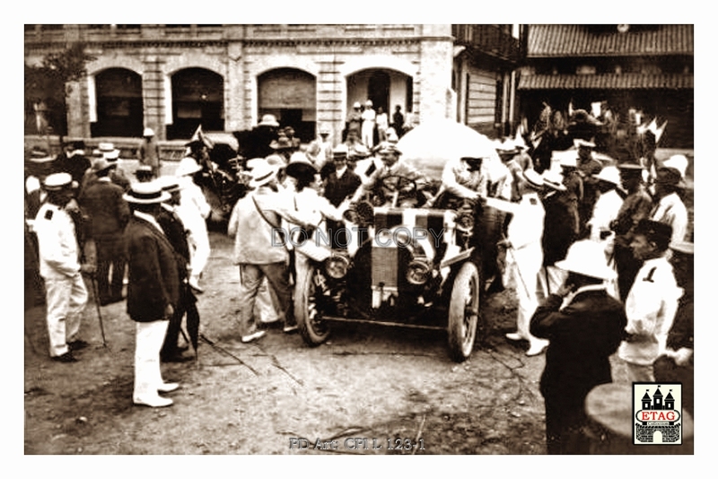 1907 Peking Paris Spyker Godard - Tallis 2nd Arriving China