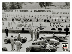 1953 Francorchamps Gordini Start #28 #30 #20 #32