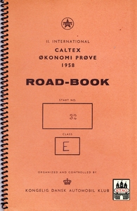 1958 KDAK Caltex Economy (1) Lepelaers Start #32 Road Book