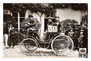 1894 Paris Rouen Peugeot Michaux #30.Finished 9th