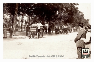 1898 Paris Amsterdam Panhard Delizy #103 Depart