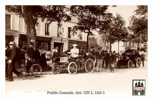 1898 Paris Amsterdam Ricard Vedrine #124 15th Champigny