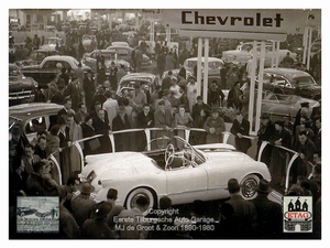 1953 RAI Amsterdam Chevrolet Corvette Stand general Motors