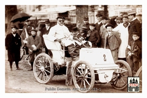 1898 Paris Bordeaux Panhard Fernand Charron #2. 2nd