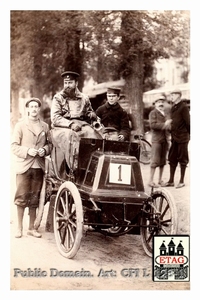 1898 Paris Bordeaux Panhard Renee de Knyff #1.1st