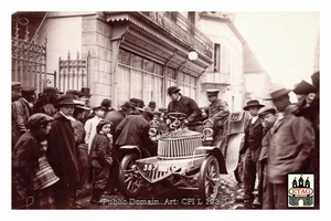 1902 Paris Nice Gilbert M.Gilbert #387 Arriving hotel L`Ecu