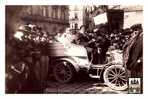 1902 Paris Nice Dion Bouton Mr Mme Prade # Arriving Lyon