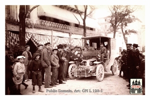 1902 Paris Nice Peugeot Marcel #147-I Arriving Draguignant