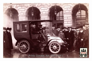 1902 Paris Nice Peugeot Moneet #21 Arriving Draguignant