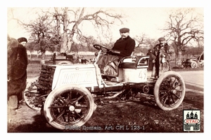 1901 Course Cote Gaillon Dechamps Driver #49 In car