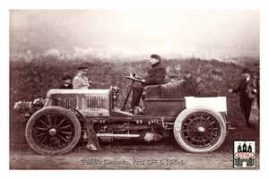 1901 Course Cote Gaillon Jenatzy De Caters #38 Paddock