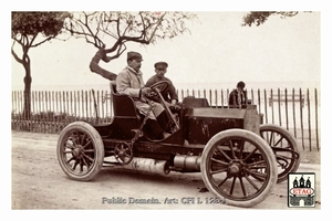 1902 La Turbie Napier Driver #? In car