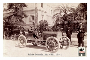 1902 Paris Nice Napier Barow #6 Arriving Nice
