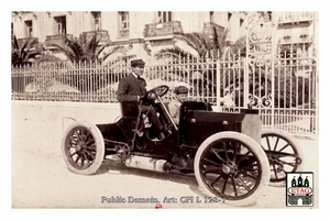1902 Paris Nice Napier Degrais #? Arriving Nice