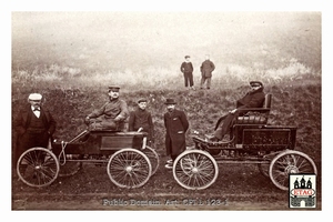 1901 Course Cote Gaillon Locomobile #100 Team