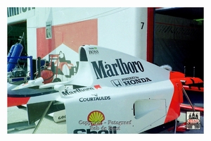 1992 Imola Italie McLaren Honda Ayrton Senna #1 Cockpit part