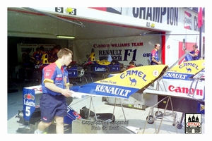 1992 Imola Italie Renault Nigel Mansell #5 Cockpit Part