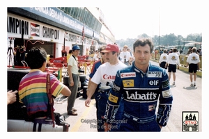 1992 Imola Italie Renault Nigel Mansell #5 Ricardo Patresse