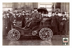 1902 Paris Nice Villain Compte de Cadignan #38 In car