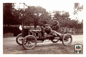 1902 Course Cote Gaillon Darracq Edmond #7 Paddock
