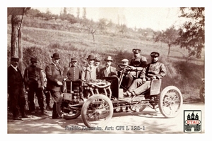 1902 Course Cote Gaillon Darracq Baras #105 Paddock