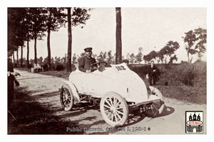 1902 Cote Chateau Thiery Serpollet Mr Serpollet #162 Race