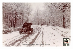 1905 Concours de Tourisme Dion Bouton Ablis #10 In Snow