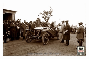 1911 Boulogne Delage Rene Thomas #37 Start 3rth