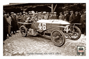 1911 Boulogne Delage Victor Rigal #45 Paddock Dnf10laps