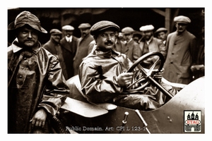 1911 Boulogne Delage Victor Rigal #45 Portrait Dnf10laps
