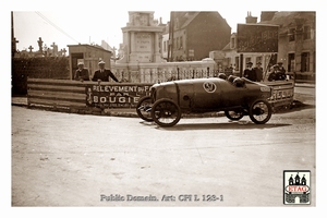 1922 Boulogne Salmson Robert Benoist #37 8th Race