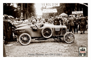 1923 Bol D`Or Salmson Lucien Desvaux #100 During Stop 2nd