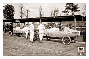 1923 Monza Salmson Benoist #2 Bueno #12 Pits